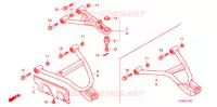 VOOR ARM voor Honda FOURTRAX 420 RANCHER 4X4 Manual Shift 2008