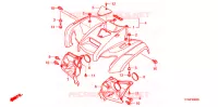 VOORSPATBORD voor Honda FOURTRAX 420 RANCHER 4X4 Manual Shift 2008