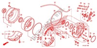 ACHTER REM PANEEL voor Honda FOURTRAX 420 RANCHER 4X4 Manual Shift CAMO 2010