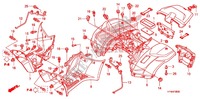 ACHTER STROOMLIJNKAP voor Honda FOURTRAX 420 RANCHER 4X4 Manual Shift CAMO 2010