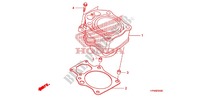 CILINDER voor Honda FOURTRAX 420 RANCHER 4X4 Manual Shift 2010
