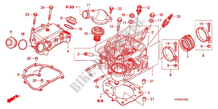 CILINDER/CILINDERKOP voor Honda FOURTRAX 420 RANCHER 4X4 Manual Shift 2010