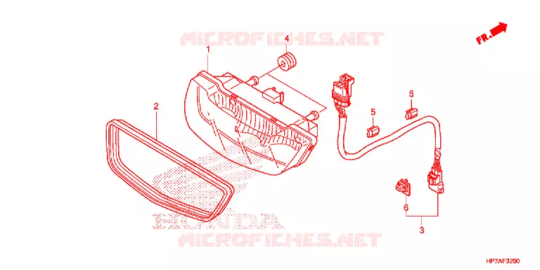 ACHTERLICHT(2) Honda ATV 420 FOURTRAX 2012  TRX420FPAC