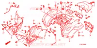 ACHTER STROOMLIJNKAP voor Honda FOURTRAX 420 RANCHER 2X4 Electric Shift 2007