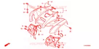 VOORSPATBORD voor Honda FOURTRAX 420 RANCHER 2X4 Electric Shift 2007