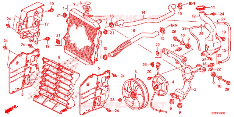RADIATOR Honda ATV 420 FOURTRAX 2016  TRX420TM1G