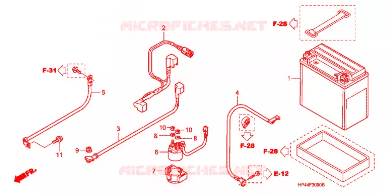 GEREEDSCHAP/ACCUVAK Honda ATV 420 FOURTRAX 2007  TRX420TM7