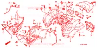 ACHTER STROOMLIJNKAP voor Honda FOURTRAX 420 RANCHER 2X4 BASE 2008