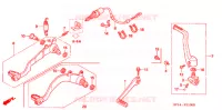 OPSTAP/PEDAAL voor Honda TRX 450 R SPORTRAX Electric Start 2006