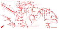 VOORREM HOOFDCILINDER voor Honda TRX 450 R SPORTRAX Electric Start 2006