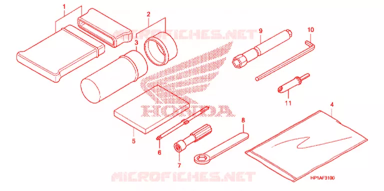 GEREEDSCHAP/ACCUVAK Honda ATV 450 FOURTRAX 2012  TRX450ERC