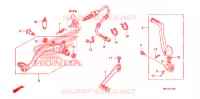 OPSTAP/PEDAAL voor Honda TRX 450 R SPORTRAX Electric Start WHITE 2013