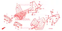 OPSTAP/PEDAAL voor Honda TRX 450 R SPORTRAX Electric Start WHITE 2013