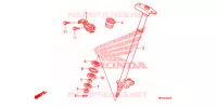 STURING AS voor Honda TRX 450 R SPORTRAX Electric Start WHITE 2013