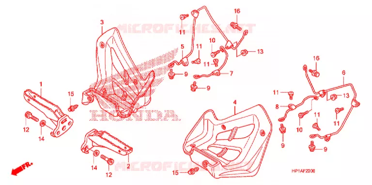 OPSTAP/PEDAAL Honda ATV 450 FOURTRAX 2013  TRX450ERD