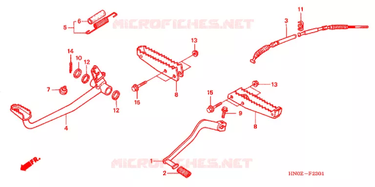 STEUN (TRX450FM) Honda ATV 450 FOURTRAX 2004  TRX450FM4