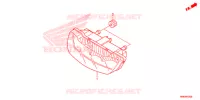 ACHTERLICHT(2) voor Honda FOURTRAX 500 RUBICON DCT EPS 2015