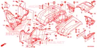 ACHTER STROOMLIJNKAP voor Honda FOURTRAX 500 FOREMAN 4X4 Electric Shift CAMO 2015