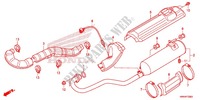 UITLAATDEMPER(2) voor Honda FOURTRAX 500 FOREMAN 4X4 Electric Shift, Power Steering Camo 2016