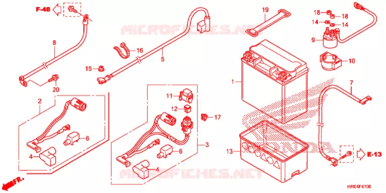 GEREEDSCHAP/ACCUVAK Honda ATV 500 FOURTRAX 2012  TRX500FEC