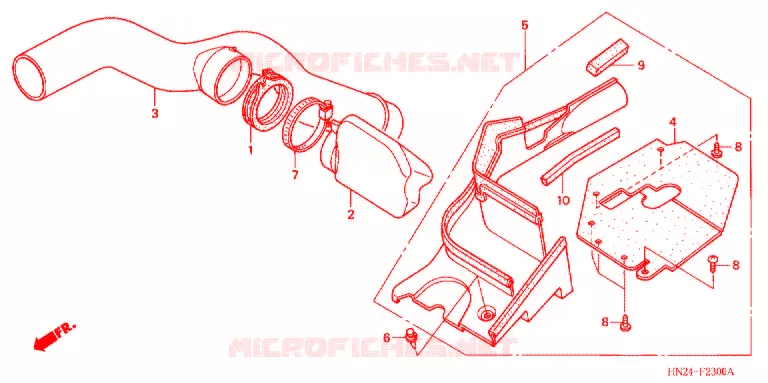 SNORKEL Honda ATV 500 FOURTRAX 2004  TRX500FGA4