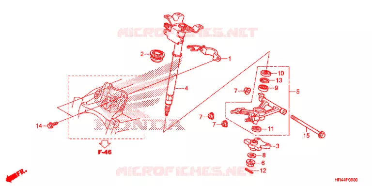 STURING AS Honda ATV 500 FOURTRAX 2015  TRX500FM1F