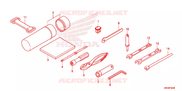 GEREEDSCHAP/ACCUVAK Honda ATV 500 FOURTRAX 2014  TRX500FM2E