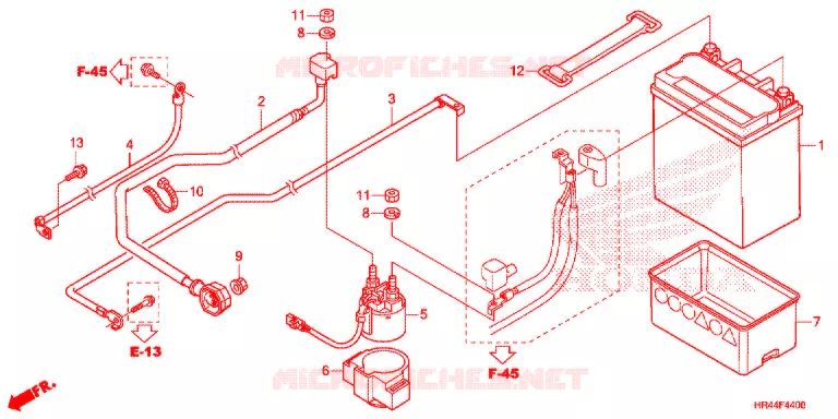 GEREEDSCHAP/ACCUVAK Honda ATV 500 FOURTRAX 2015  TRX500FM2F