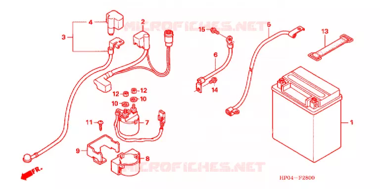 GEREEDSCHAP/ACCUVAK Honda ATV 500 FOURTRAX 2005  TRX500FM5