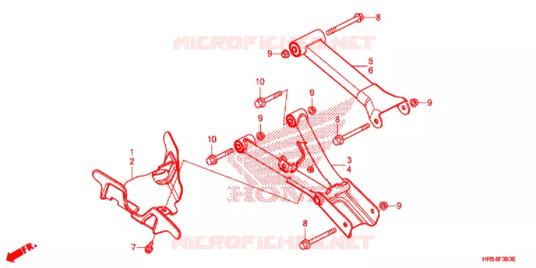 ACHTER ARM Honda ATV 500 FOURTRAX 2015  TRX500FM5F