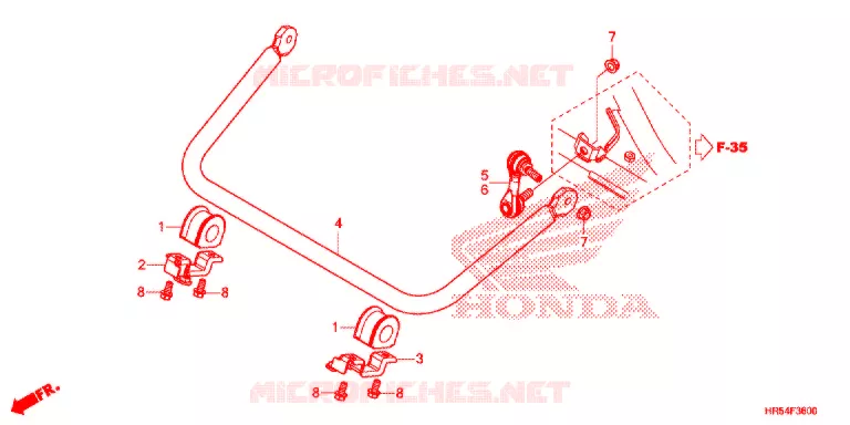 STABILISATOR Honda ATV 500 FOURTRAX 2016  TRX500FM5G