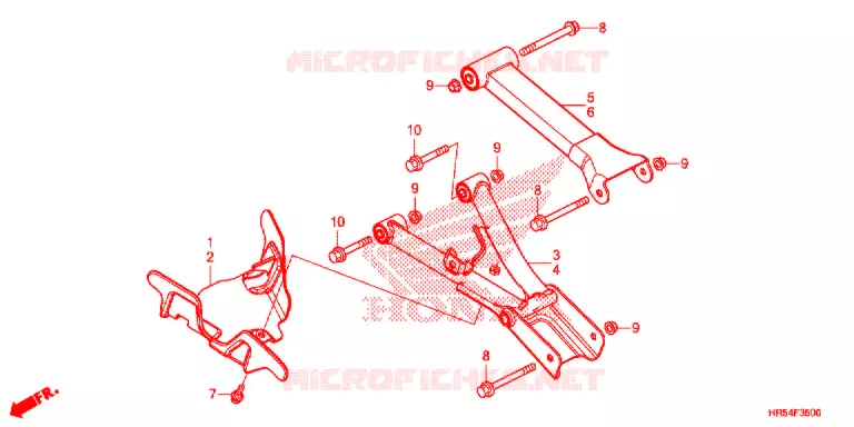 ACHTER ARM Honda ATV 500 FOURTRAX 2015  TRX500FM7F