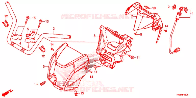 HENDEL PIJP Honda ATV 500 FOURTRAX 2015  TRX500FM7F