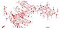 ZITTING/DRAGER voor Honda FOURTRAX 500 FOREMAN 4X4 RED 2009
