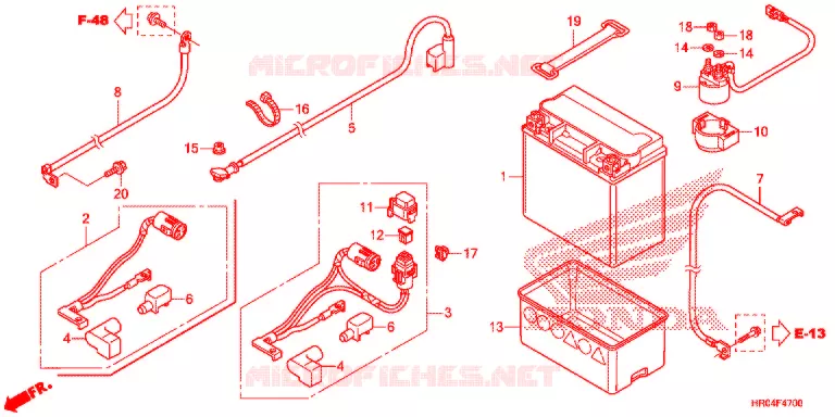 GEREEDSCHAP/ACCUVAK Honda ATV 500 FOURTRAX 2012  TRX500FMC