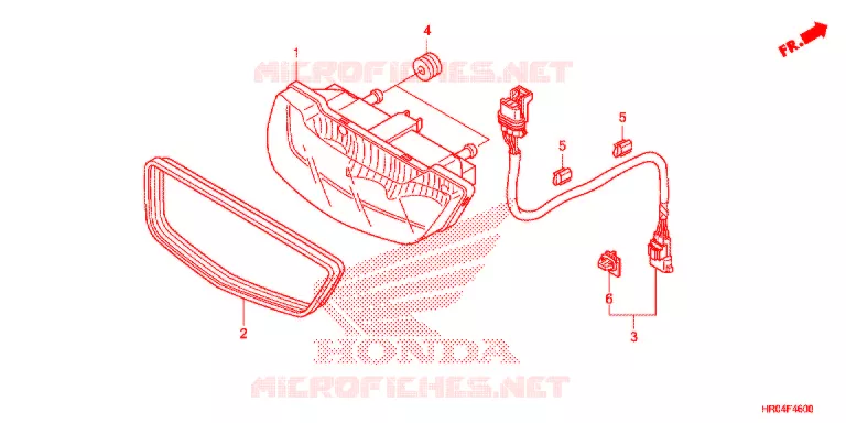ACHTERLICHT(2) Honda ATV 500 FOURTRAX 2012  TRX500FMC
