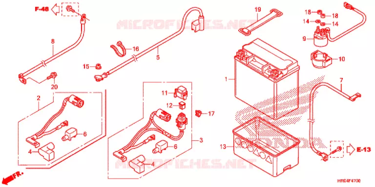 GEREEDSCHAP/ACCUVAK Honda ATV 500 FOURTRAX 2012  TRX500FMC