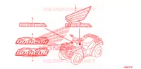EMBLEEM/MERK  voor Honda FOURTRAX 500 RUBICON GPS EPS 2011