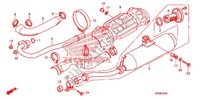UITLAATDEMPER(2) voor Honda FOURTRAX 500 FOREMAN 4X4 Electric Shift, Power Steering 2009