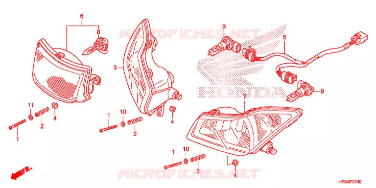 KOPLAMP Honda ATV 500 FOURTRAX 2012  TRX500FPEC