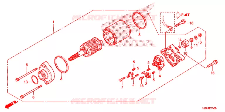 STARTMOTOR Honda ATV 500 FOURTRAX 2012  TRX500FPEC