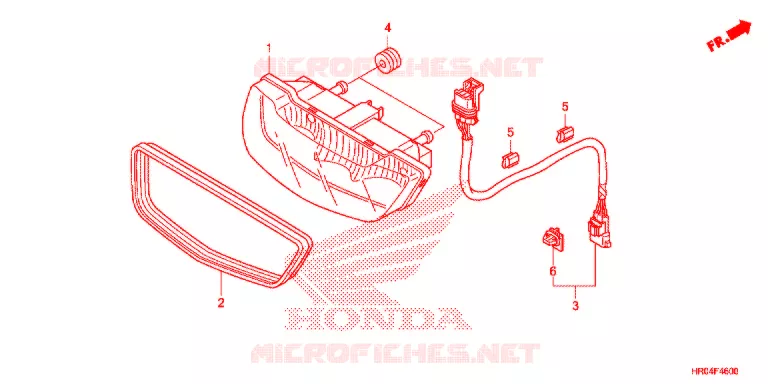 ACHTERLICHT(2) Honda ATV 500 FOURTRAX 2013  TRX500FPMD
