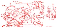 VOORSPATBORD voor Honda FOURTRAX 500 FOREMAN RED 2006