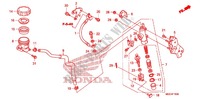 ACHTER REM HOOFD CILINDER voor Honda VFR 1200 F 2013