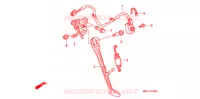HOOFD STANDAARD/REMPEDAAL voor Honda VFR 1200 DCT 2010