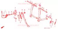 HOOFD STANDAARD/REMPEDAAL voor Honda VFR 800 VTEC ABS 2006