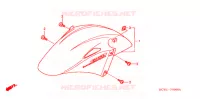 VOORSPATBORD voor Honda VFR 800 VTEC ABS 2006