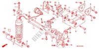 ACHTER SCHOKBREKER (VFR800A6,7) voor Honda VFR 800 VTEC ABS 2011
