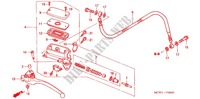 VOORREM HOOFDCILINDER voor Honda VFR 800 VTEC ABS 2012