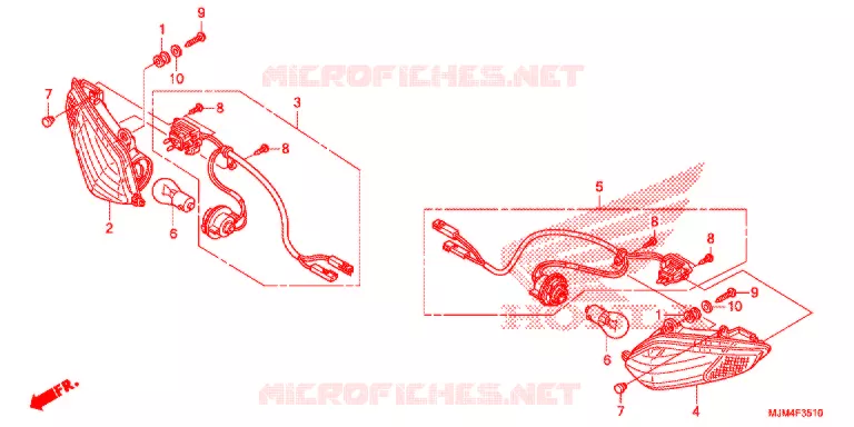 VOOR KNIPPERLICHT Honda MOTO 800 VFR 2014  VFR800FE